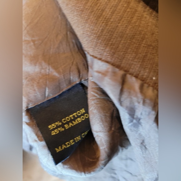 Same underneath brown utility coat jacket size Xsmall cotton/bamboo blend - Picture 12 of 12